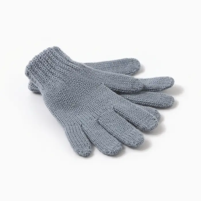 Перчатки для девочки, серые, размер 16 Перчатки для девочки, серые, размер 16