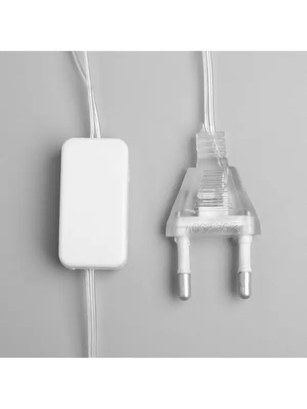 Светодиодная верхушка на ёлку &laquo;Звезда белая&raquo;, 16 см, 10 LED, 220 В, свечение мульти