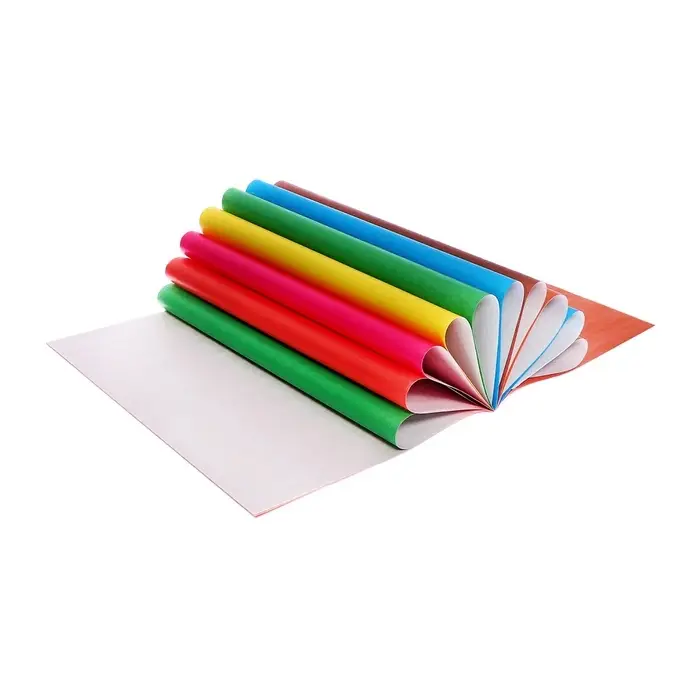 Бумага цветная А4, 16 листов, 8 цветов "Котёнок", газетная, на скобе