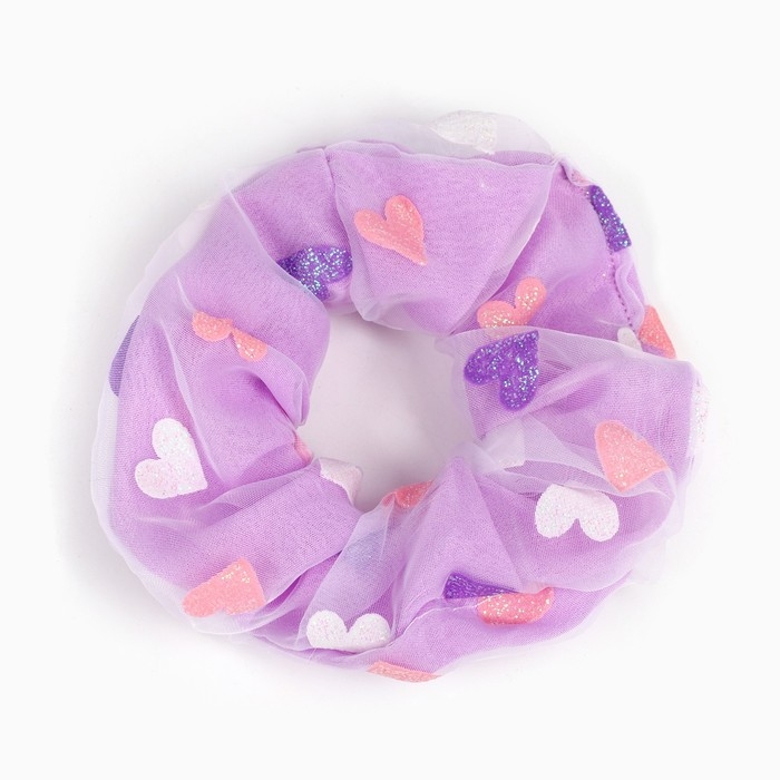 Резинка для волос Резинка для волос "Сердечки", 11 см, Принцессы