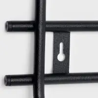 Вешалка настенная с полкой &laquo;Комфорт&raquo;, 5 крючков, чёрная