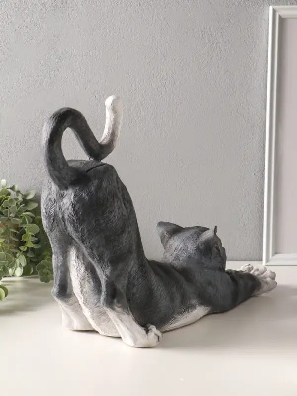 Копилка полистоун "Кот потягивается" 33х36 см