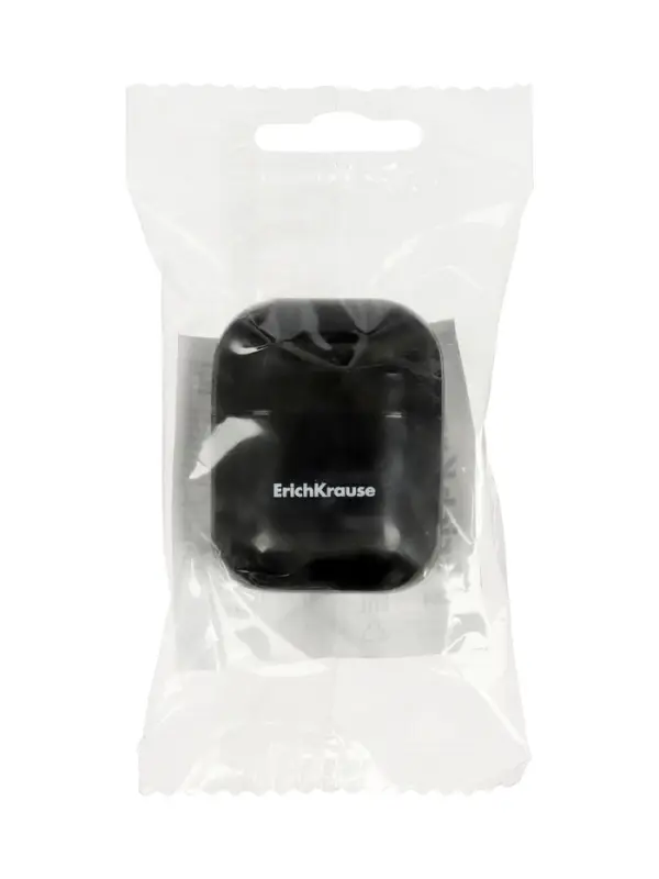 Точилка ErichKrause Case Accent, 1 отверстие, с контейнером, МИКС