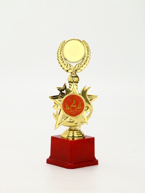 Кубок 192, 2 место, наградная фигура, золото, подставка пластик, 23 х 9 х 7.5 см Кубок 192, 2 место, наградная фигура, золото, подставка пластик, 23 х 9 х 7.5 см