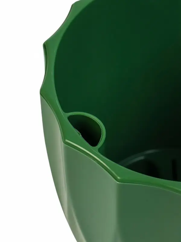 Горшок "ФЛЮТЕ" 1,9 л, D-16 см, h-14,5 см, цвет малахит