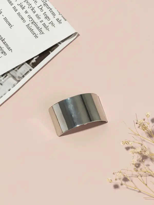 Заколка для волос &laquo;Крючок&raquo;, 4.5&times;2.5 см, серебро