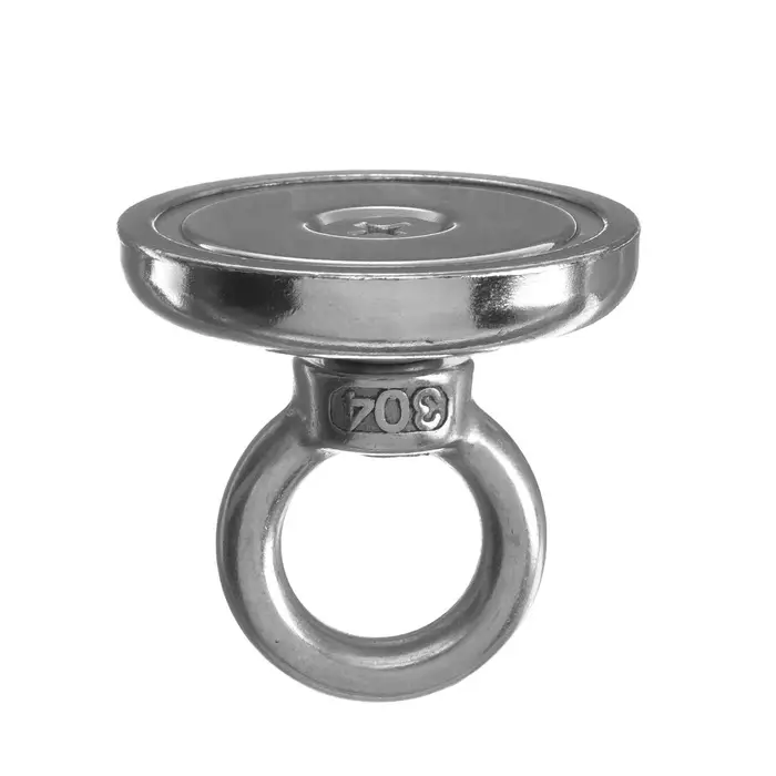 Магнит неодимовый Cartage с петлёй для авто, d=42 мм, сцепление 32 кг