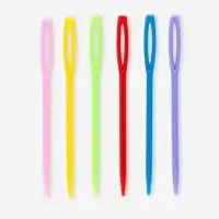 Набор игл для сшивания пряжи/шерсти, d=2.05/3.05 мм, 7/9/15 см, 6 шт., разноцветный