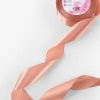 Лента атласная, 40 мм, 23&plusmn;1 м, бежево-розовая