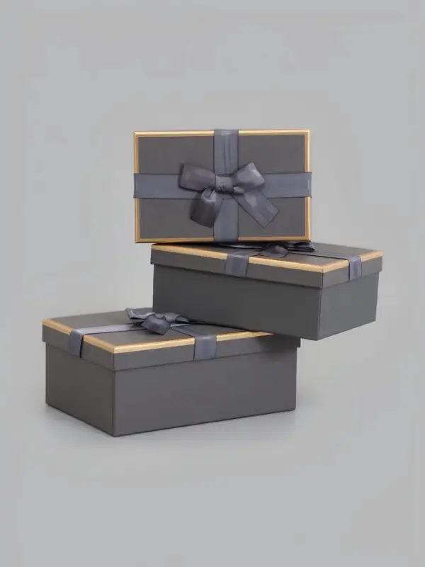 Набор подарочных коробок 3 в 1, прямоугольные 23&times;16&times;9.5 21&times;14&times;8.0 19&times;12&times;6.5 см
