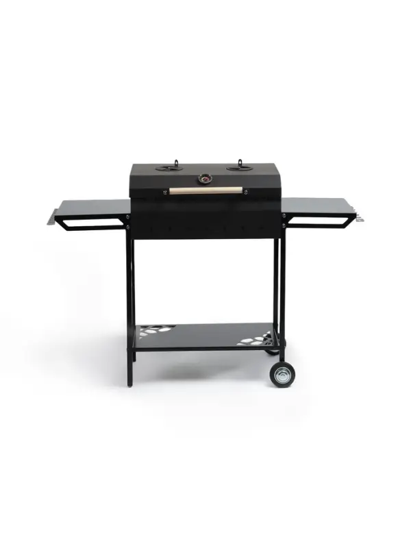 Мангал GrilMe MAX, 115&times;35&times;83 см, сталь 2 мм, термометр, 2 полки, колёса