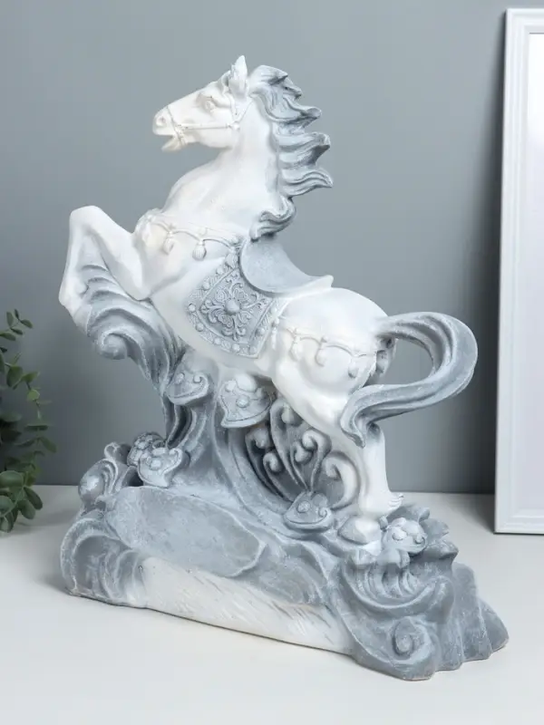 Фигура Фигура "Конь огненный" 40,5х36х15 см, антик