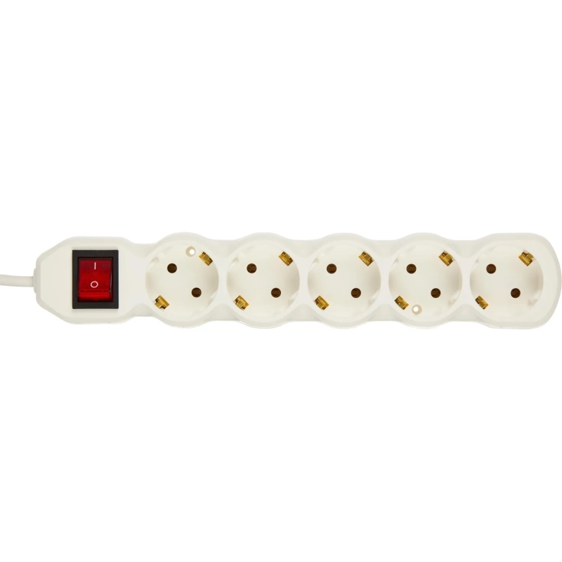 Сетевой фильтр BigTech ST516-5-W(5р/5м/16А/3,5кВт/3х1 мм2/белый)