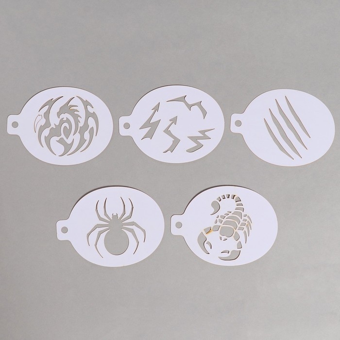 Трафареты для грима Трафареты для грима "Мальчики" 15 листов, многоразовые