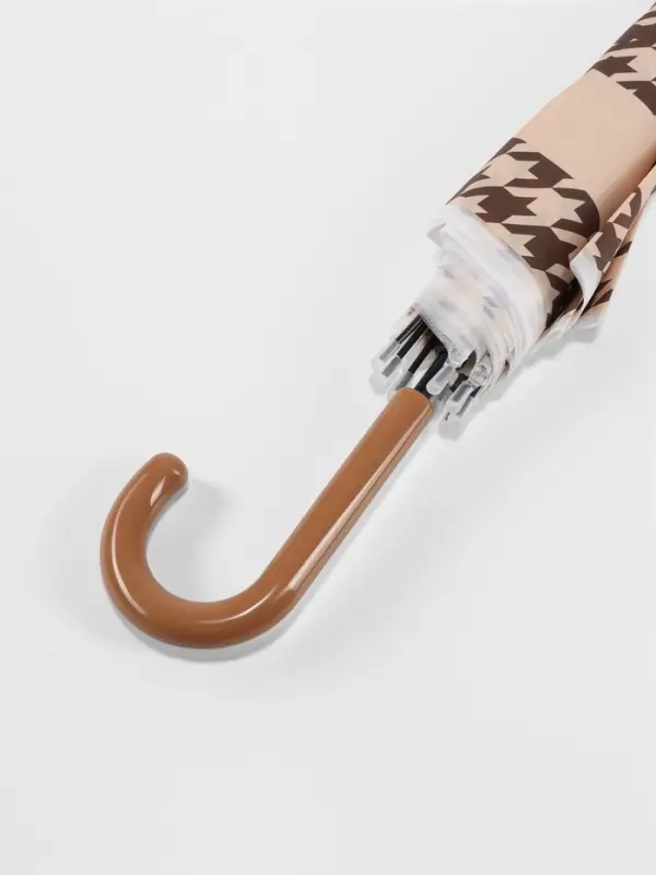 Зонт полуавтоматический &laquo;Лапка&raquo;, 8 спиц, R=46/54 см, d=92 см, бежевый