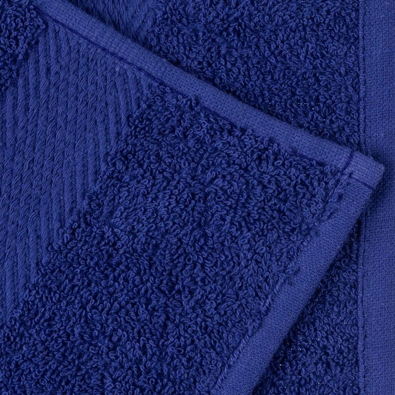 Набор полотенец махровых бордюр 440 г/м2, 50х90 темно синий, 10шт