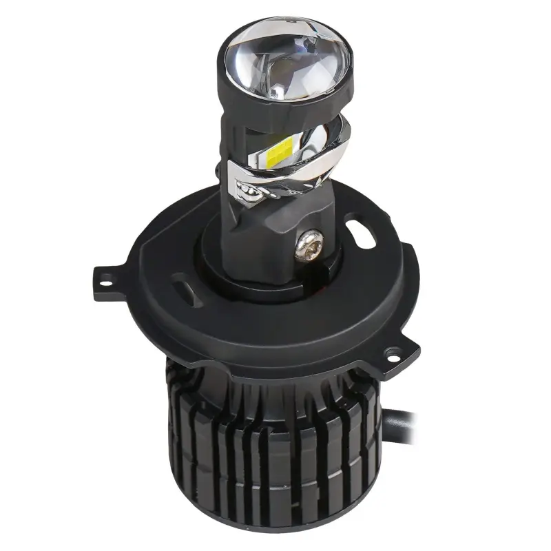 Лампа светодиод. H4 LED LENS, 50Вт, 6800Лм (3400Лм x 2), 6500К, 12/24В, кмпл. 2 шт.