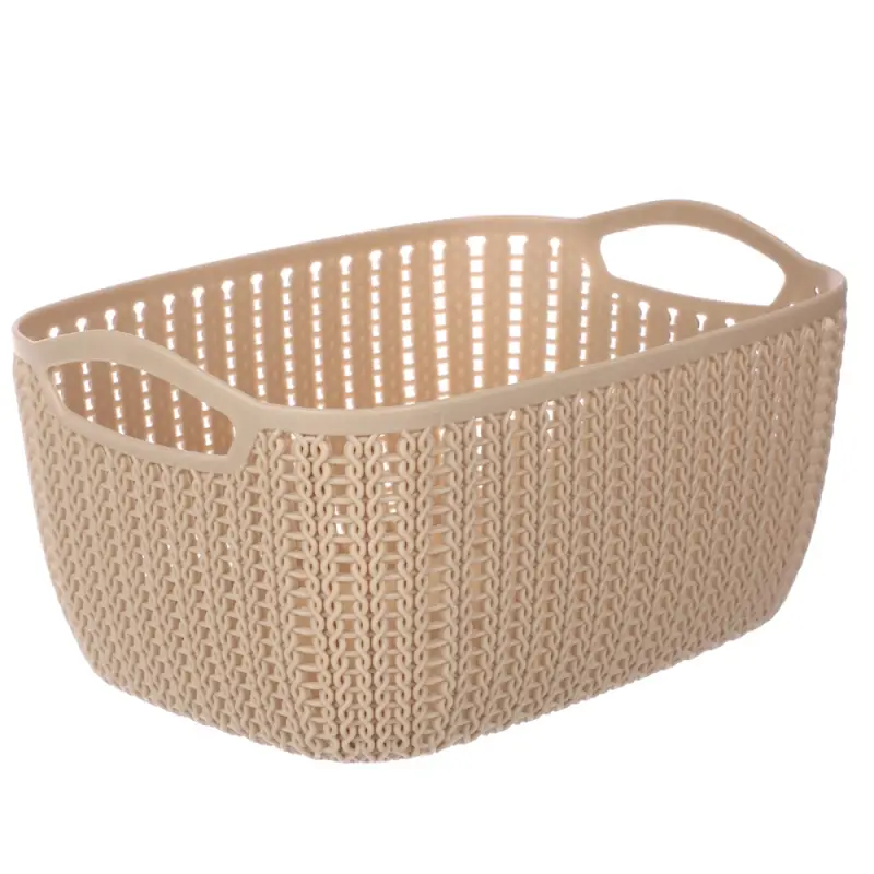 Корзинка вязаная тм VETTA, пластик, 21х16х10см