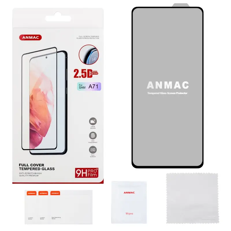 Защитное стекло для Samsung A71 Full Cover ANMAC Арт. 1137348