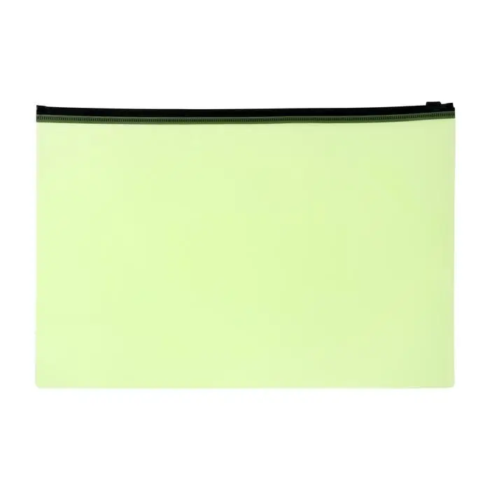 Папка-конверт на ZIP-молнии A4 150 мкм, Calligrata, салатовый неон Папка-конверт на ZIP-молнии A4 150 мкм, Calligrata, салатовый неон