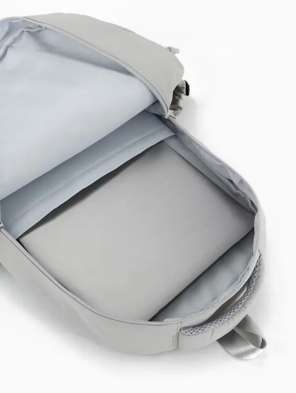 Рюкзак школьный, однотонный, 32&times;14&times;45 см, серый