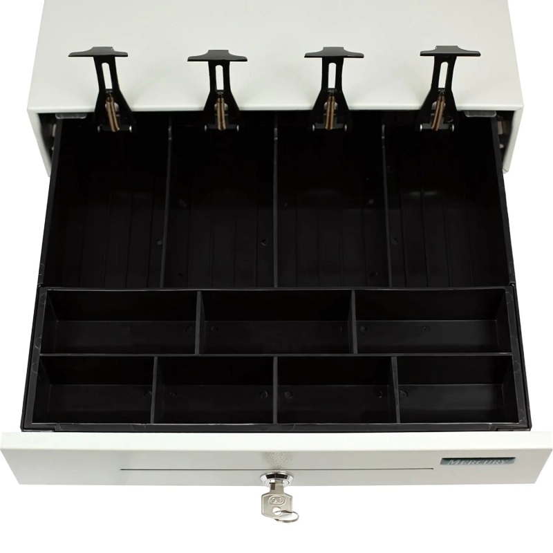 Денежный ящик денежный механический Меркурий-100.1(без подключ.к ККМ),белый