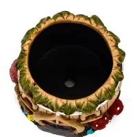 Кашпо "Домик рельеф" 10 х 10 х 8 см