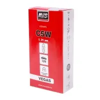 Лампа AVS Vegas 12V.С5W(SV8.5/8)L31мм. BOX 10шт.