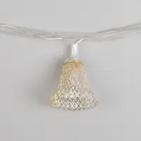 Гирлянда &laquo;Нить&raquo; 4 м с насадками &laquo;Колокольчик&raquo;, IP20, прозрачная нить, 20 LED, свечение белое, 8 режимов, 220 В