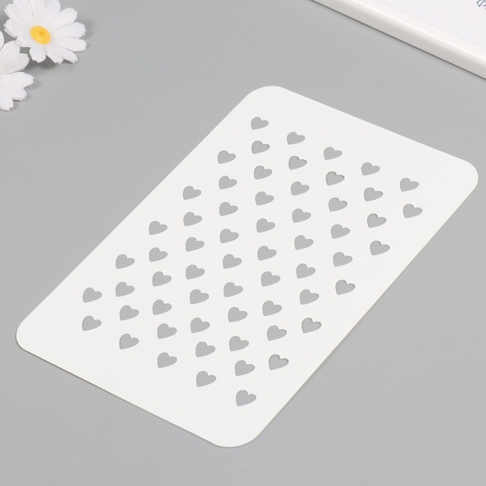 Трафарет пластиковый Трафарет пластиковый "Сердечки", 16х24 см