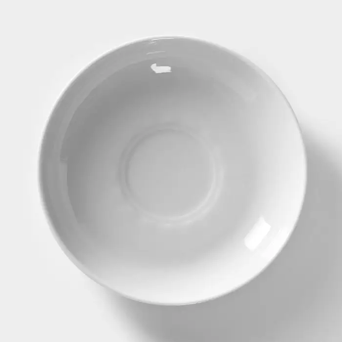 Блюдце Добрушский завод &laquo;Бельё&raquo;, d=15 см, фарфор, белое