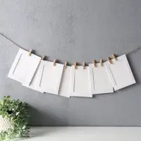 Фоторамки с прищепками на веревке 10х15 см "Белая" набор 10 шт, веревка 2 м 22х14х1,5 см Фоторамки с прищепками на веревке 10х15 см "Белая" набор 10 шт, веревка 2 м 22х14х1,5 см