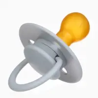 Соски-пустышки, от 6 мес., латекс, классические, в контейнере, набор из 2 шт., серый/серо-синий, M&B