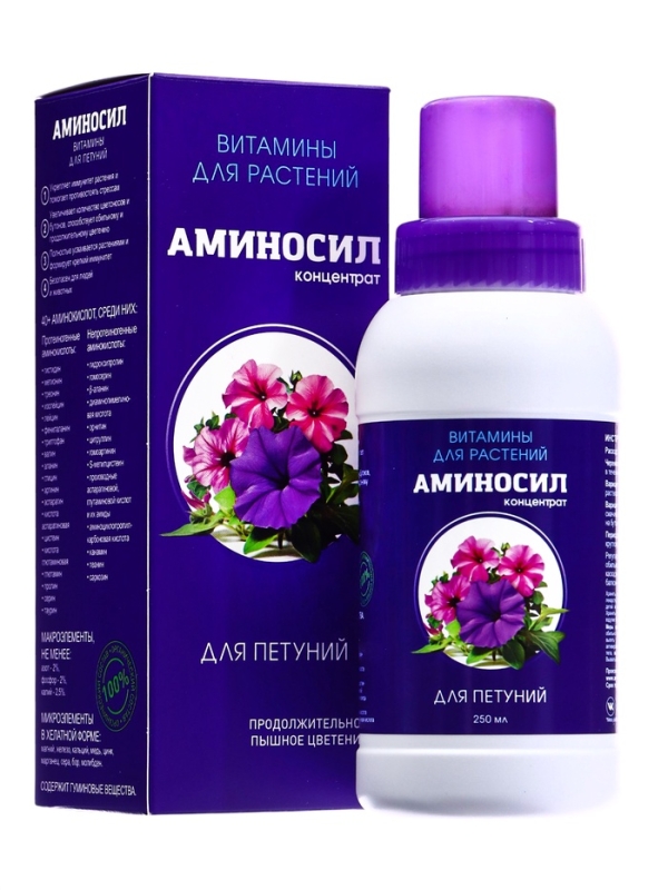 Удобрение Концентрат Удобрение Концентрат "Аминосил для петуний 250мл"