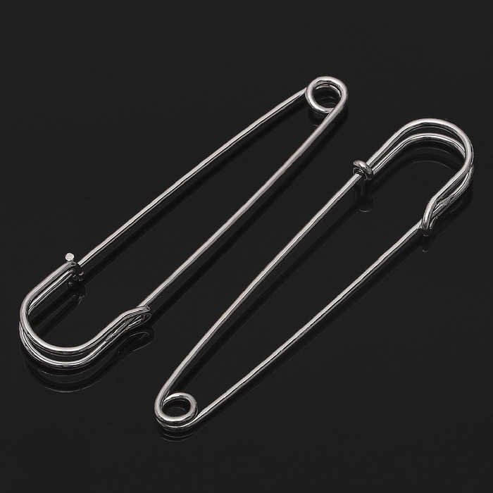 Булавка 8×1,5 см (набор 2 шт.), СМ-208, цвет серебра Булавка 8×1,5 см (набор 2 шт.), СМ-208, цвет серебра