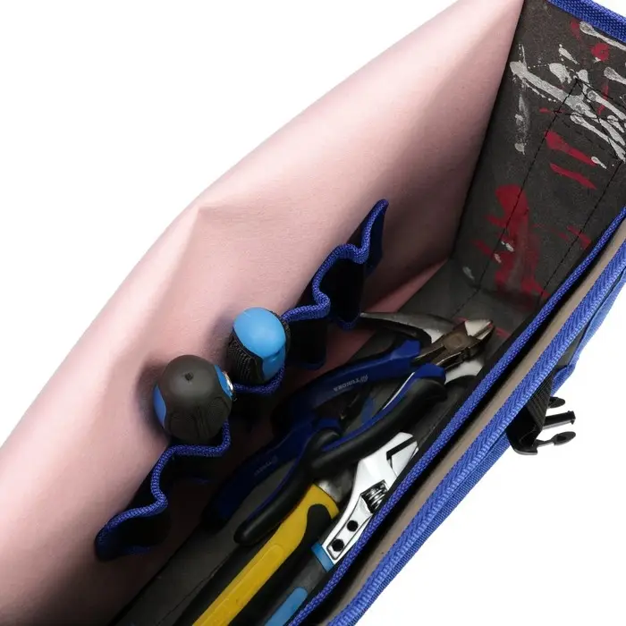 Сумка для инструментов ТУНДРА, 5 петель, два отделения, ремень, 400&times;320&times;130 мм