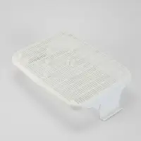 Туалет с сеткой, 44&times;33&times;11.5 см, бежевый, белый