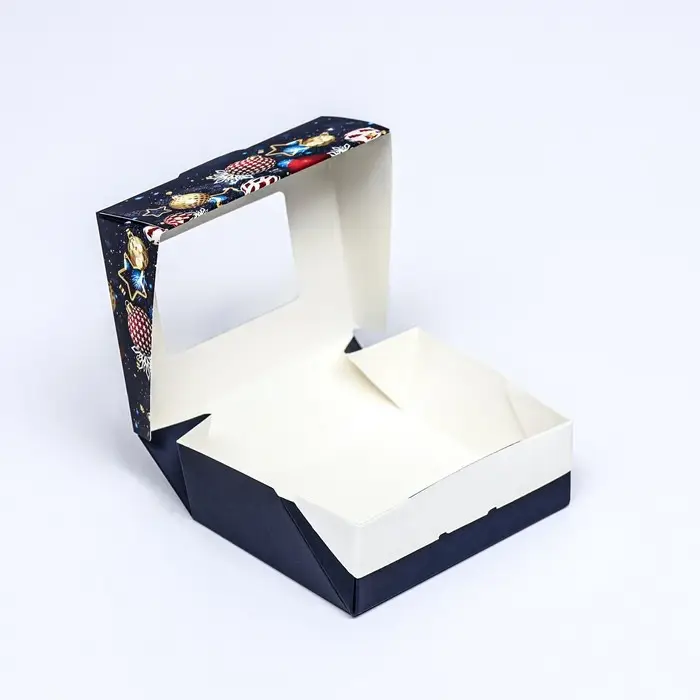 Коробка подарочная новогодняя складная «Игрушки», 10×8×3.5 см