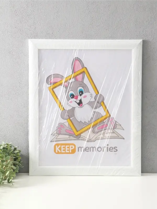Фоторамка для фото 40&times;50 см Keep memories Luxe Elegance, пластик, белый, (пластиковый экран)