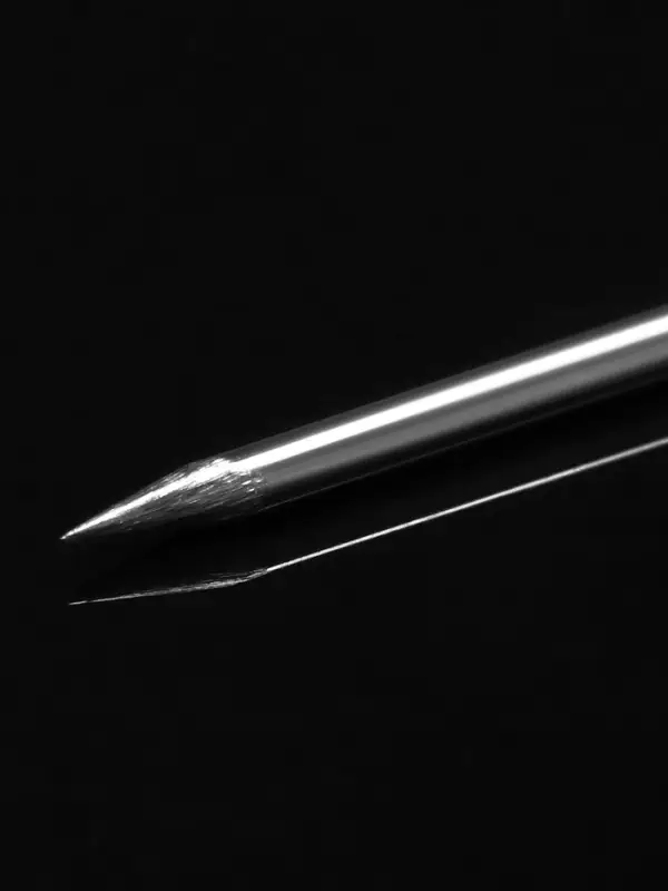 Основа для булавки с шариком d=1 см (набор 5 шт.), L=5 см, площадка 1.5 см, цвет серебро