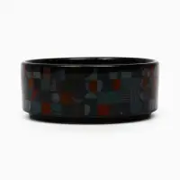 Миска &laquo;Разноцветный горошек&raquo;, 200 мл, 10.5&times;10.5&times;4 см, керамика, чёрная