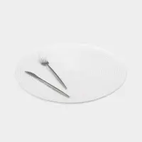 Салфетка сервировочная &laquo;Доляна. Классика&raquo;, белая, d=38 см