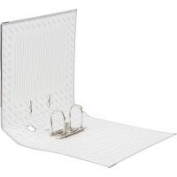 Папка-регистратор 75мм Attache А4, серая, тиснение кожа, метал. угол