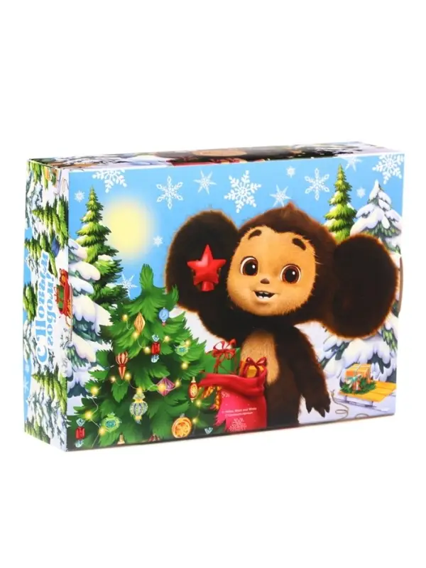 Коробка подарочная, 21х15х5 см, Чебурашка Коробка подарочная, 21х15х5 см, Чебурашка