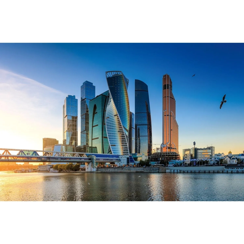 Календарь настенный 3-х блочный 2027 Attache Москва-Сити 305х675мм