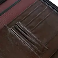 Папка деловая Calligrata &laquo;Люкс&raquo;, искусственная кожа, 360&times;260&times;30 мм, металлический прижим, коричневая