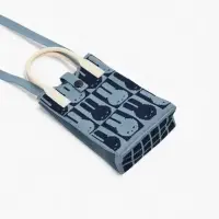 Сумка подр Зайцы, 12*4*17, отд на кнопке, дл ремень, синий Сумка подр Зайцы, 12*4*17, отд на кнопке, дл ремень, синий