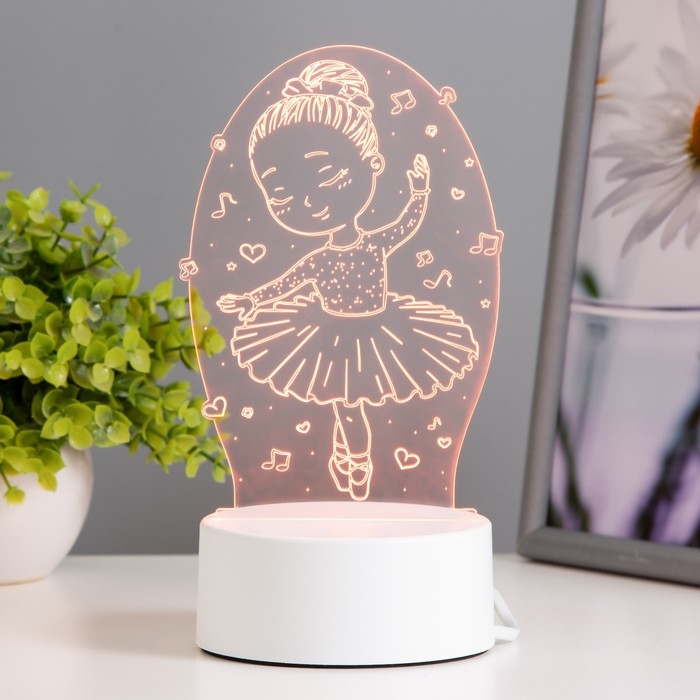 Светильник Светильник "Балерина" LED RGB от сети 11,4х9,5х17,4 см RISALUX