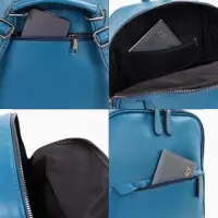 Рюкзак-сумка женский на молнии, с карманами, размер 27&times;9.5&times;32 см, синий