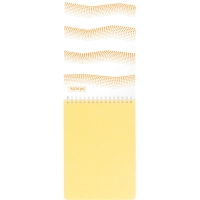 Блокнот WAVES оранжевый А5 спираль 50л. пласт.